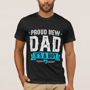 Cool Proud new Dad word art boy T-Shirt