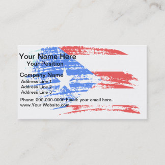 Cool Puerto Rican flag design Business Card