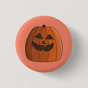 Cool Pumpkin 1 Inch Round Button