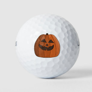 Cool Pumpkin Golf Balls
