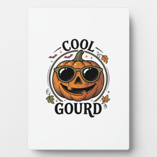 Cool Pumpkin Shirt Vintage Engraved Halloween Sung Plaque