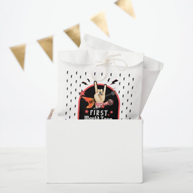 Cool Punk Rockstar First Birthday Favour Bag (Party)