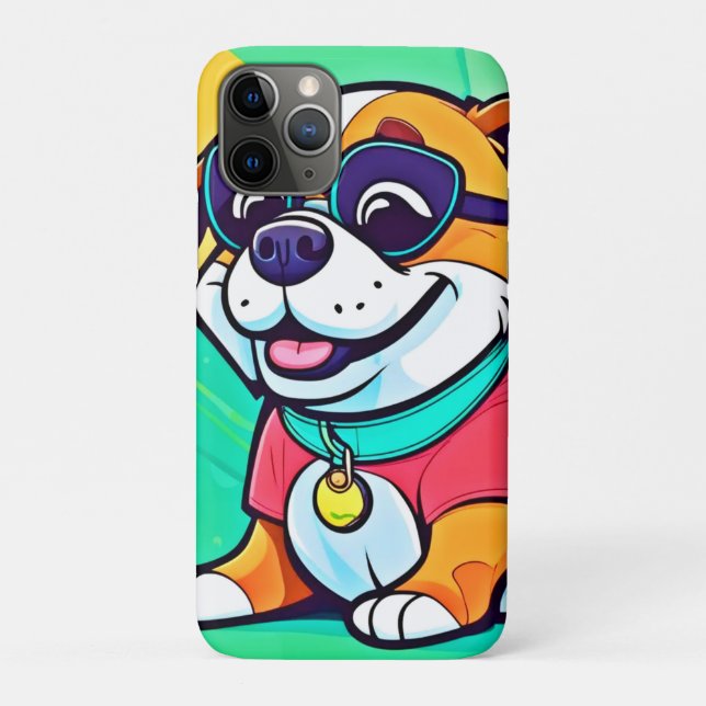 Cool Pup Cartoon Style Artwork Case-Mate iPhone Case (Back)