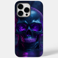 Cool purple fire skull