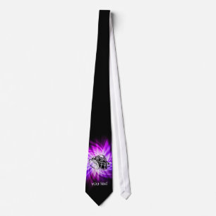 Cool Purple Football Tie