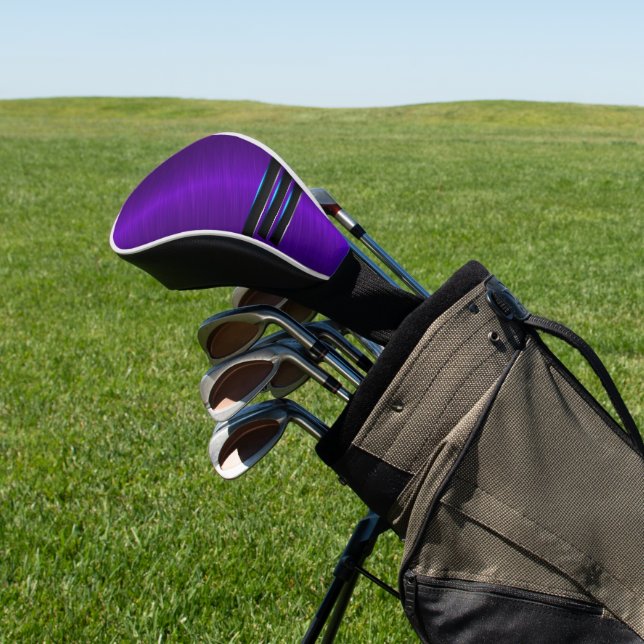 Cool Purple Golf Head Cover (In Situ)