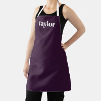 Cool Purple Modern Minimalist Trendy Personalized