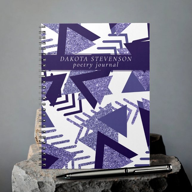 Cool Purple Passion | 90s Abstract Shape Branding Notebook (Creator Uploaded)