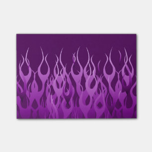 Cool Purple Racing Flames Graphic Post-it Notes