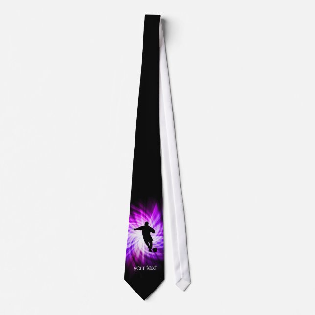 Cool Purple Soccer Tie (Front)