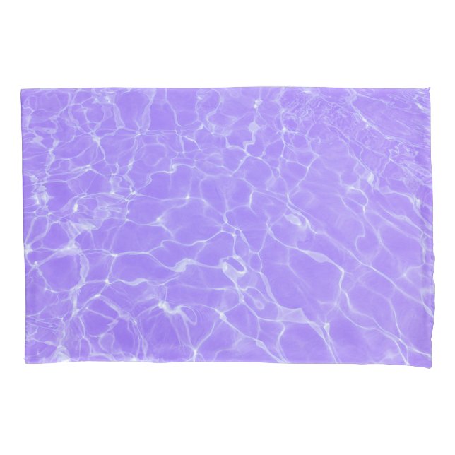 Cool Purple Water Pattern Pillowcase (Front-Left)