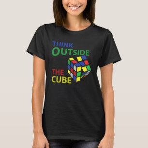 Cool Puzzle Problem Solving Colourful Cube  for Ne T-Shirt