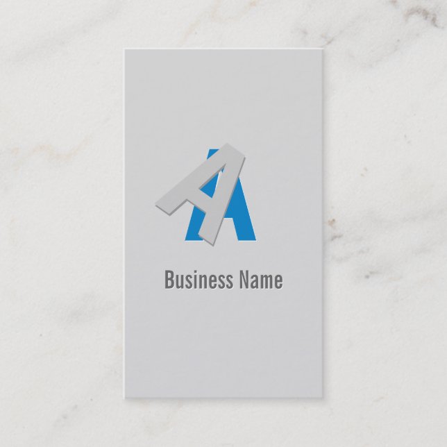 Cool Puzzle Text Translator Business Card (Front)