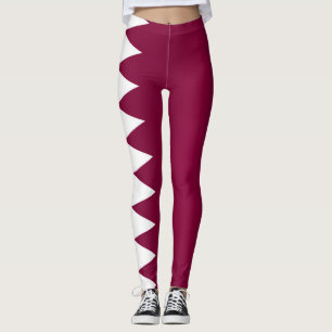Cool Qatar Flag Fashion Leggings