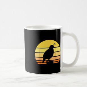 Cool Quail Art Men Women Bird Hunter Quail Upland Coffee Mug
