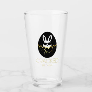 Cool Rabbit Sunglasses Funny Easter Bunny Quote Glass
