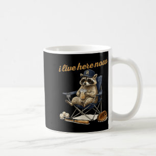 Cool raccoon coffee ballfield baseball field live mug