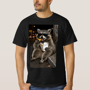 Cool Raccoon Crab Rangoon Night Curb T-Shirt
