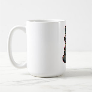 Cool Raccoon Drinking Oat Milk Iced Coffee Mug