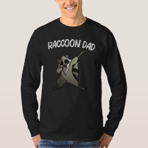 Cool Raccoon For Dad Papa Trash Panda Animal Wild T-Shirt