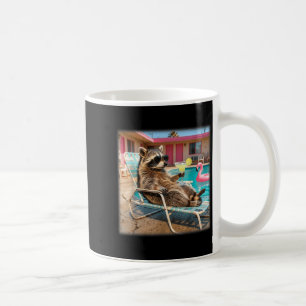 Cool raccoon sunglasses margarita summer vacation coffee mug