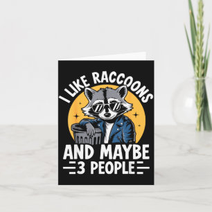 Cool Raccoon Tee For Men Women Kids Racoon Raccoon Card