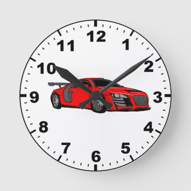 Cool race car design wall clocks (Front)