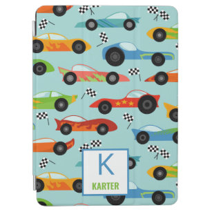 Cool Race Cars Personalized Kids iPad Air Cover