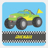 Cool Racing Green Monster Truck for Racer Boys
