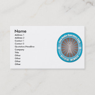 Cool Radio Operators Club Business Card