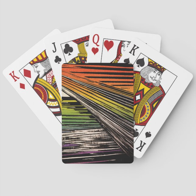 Cool Rainbow Bandana Playing Cards (Back)