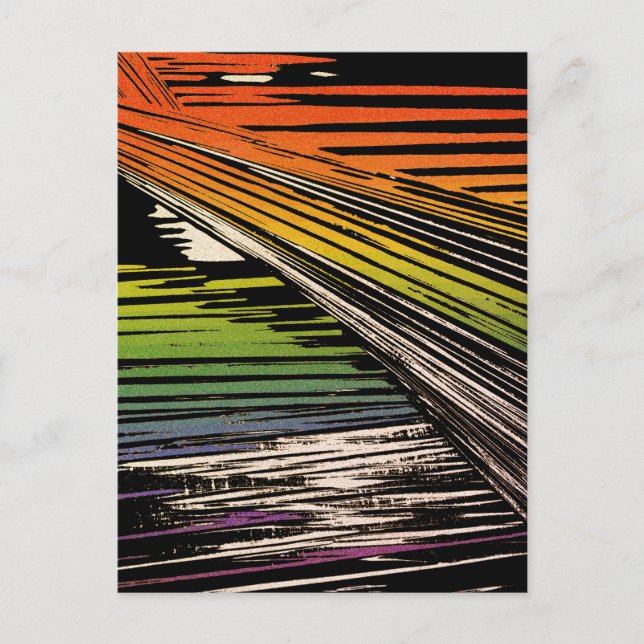 Cool Rainbow Bandana Postcard (Front)