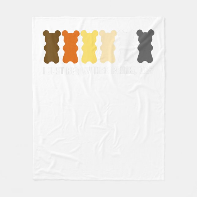 Cool Rainbow Gay Bear Tee Funny 2019 Mens Gay Prid Fleece Blanket (Front)