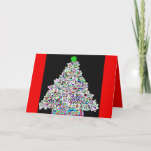 Cool rainbow modern Christmas tree