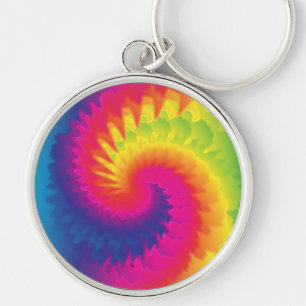 Cool Rainbow Tie Dye Keychain