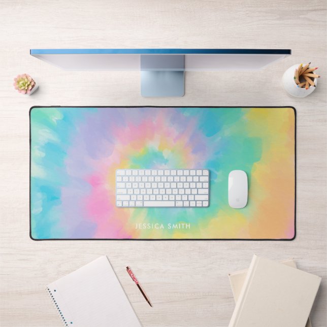 Cool Rainbow Tie Dye Motif Personnalisé (Bureau 1)
