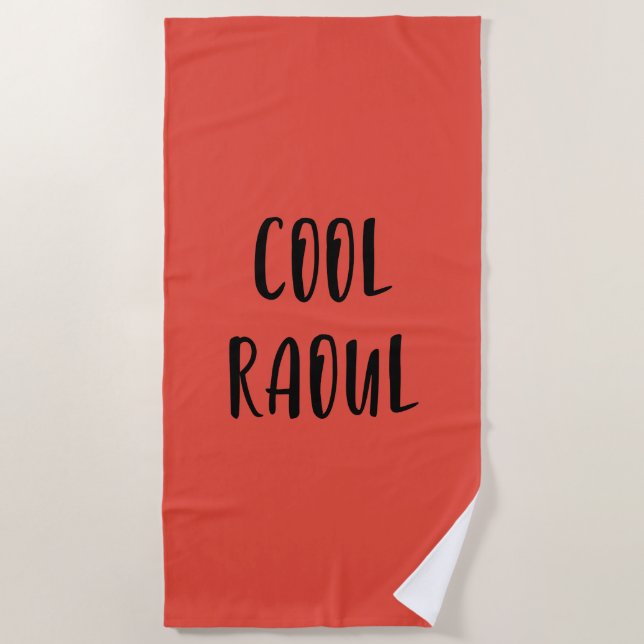 Cool Raoul Beach Towel (Front)