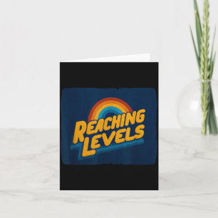 Cool Reaching Levels with Rainbow Costume Card