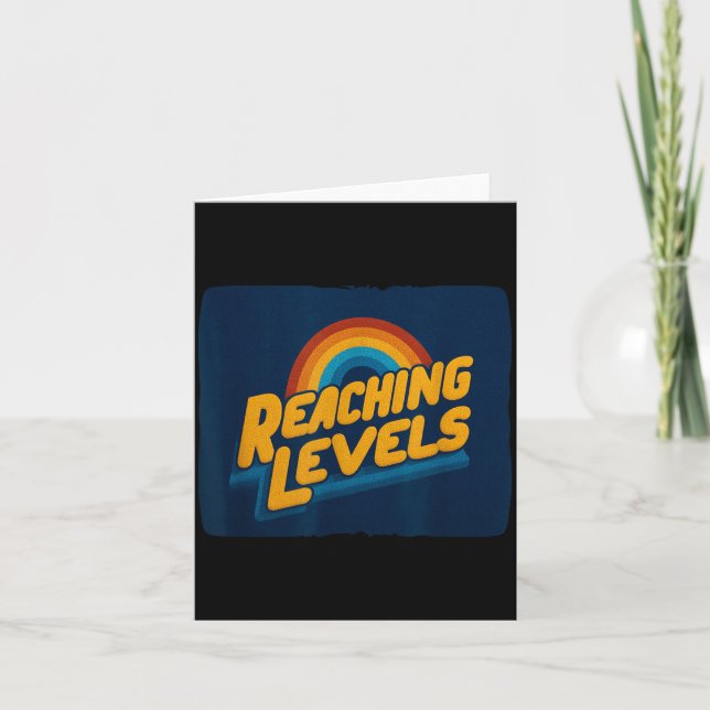 Cool Reaching Levels with Rainbow Costume Card (Front)