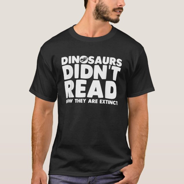 Cool Reading For Men Women Abibliophobia Read Libr T-Shirt (Front)