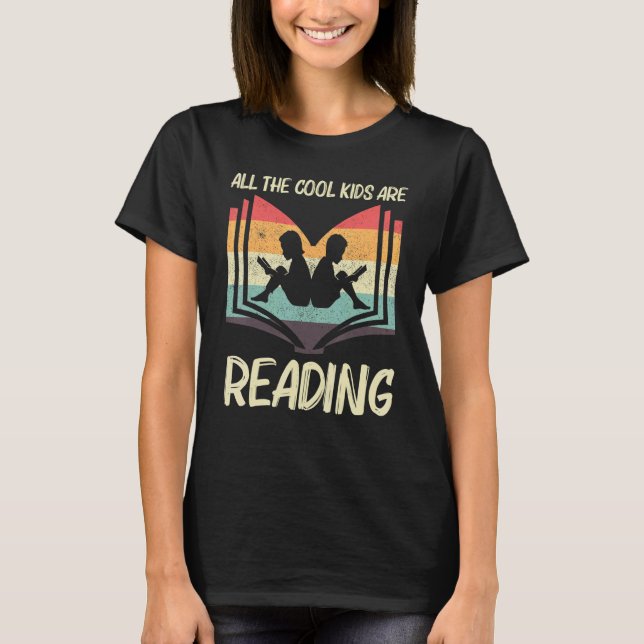 Cool Reading For Men Women Book   Books Bookworm L T-Shirt (Front)