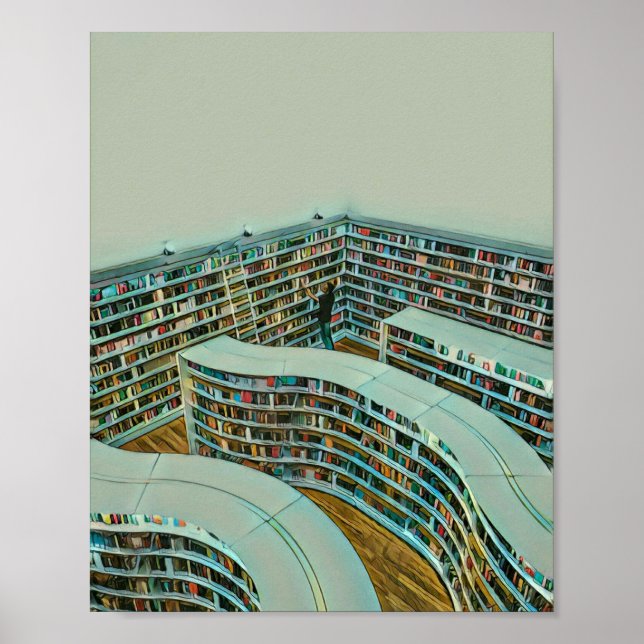 Cool reading lover gift poster (Front)