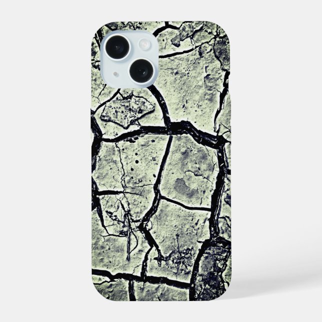 Cool Realistic Grey Ground Grunge Texture  iPhone 15 Case (Back)