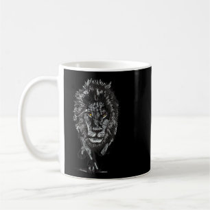 Cool Realistic Lion Roaring Roar Design King Of Ki Coffee Mug