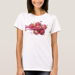 Cool Red Abstract Apple Original Design T-Shirt