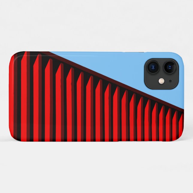 COOL Red and Blue Patterns Case-Mate iPhone Case (Back (Horizontal))