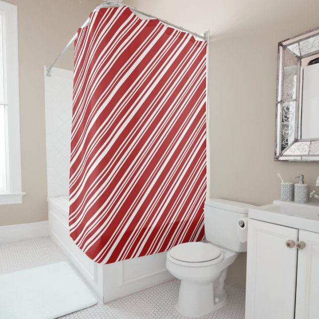 Cool Red and White Peppermint Candy Stripe (In Situ)