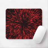 Cool red Explosion Design Mouse Pad (With Mouse)