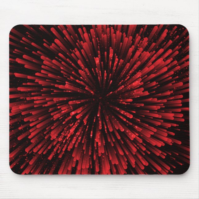 Cool red Explosion Design Mouse Pad (Front)