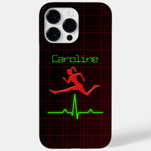 Cool Red Feminine Fitness Coach Personal Trainer Case-Mate iPhone 14 Pro Max Case